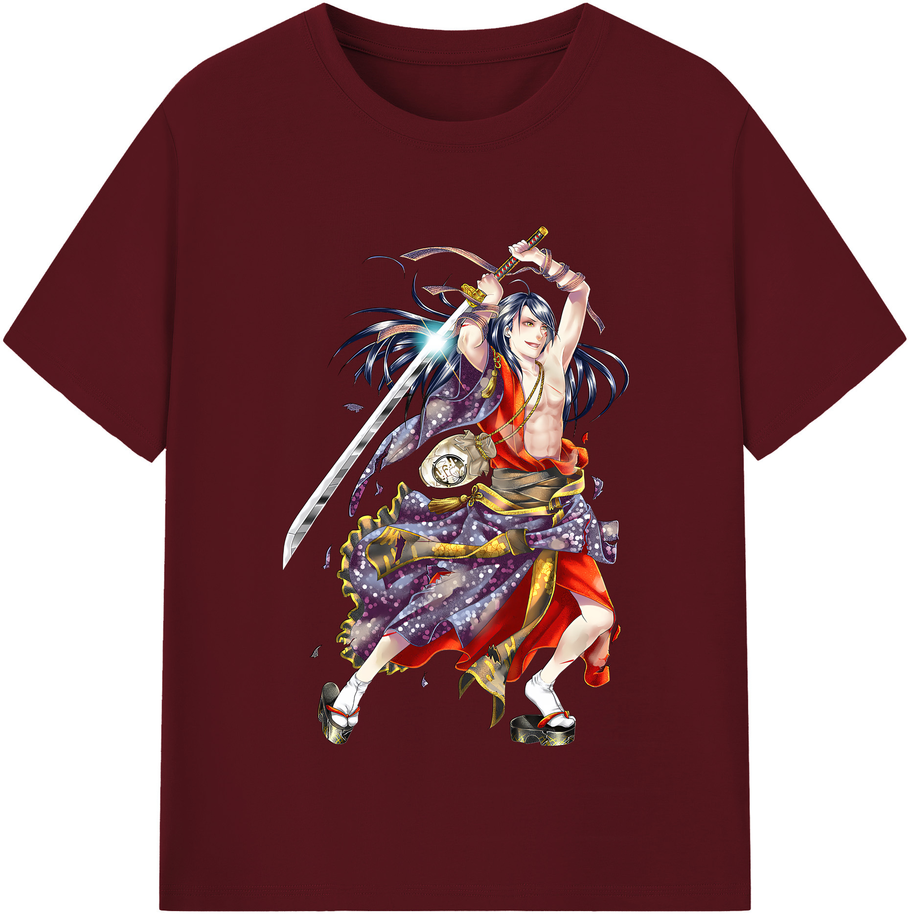 （画像用） 刀剣乱舞 Touken Ranbu 綿100％半袖Tシャツ（フロントプリント）